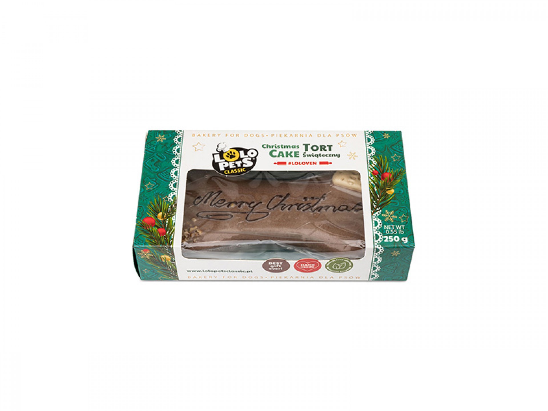 Snack Osso Chocolate E Noz Merry Christmas 250 G L