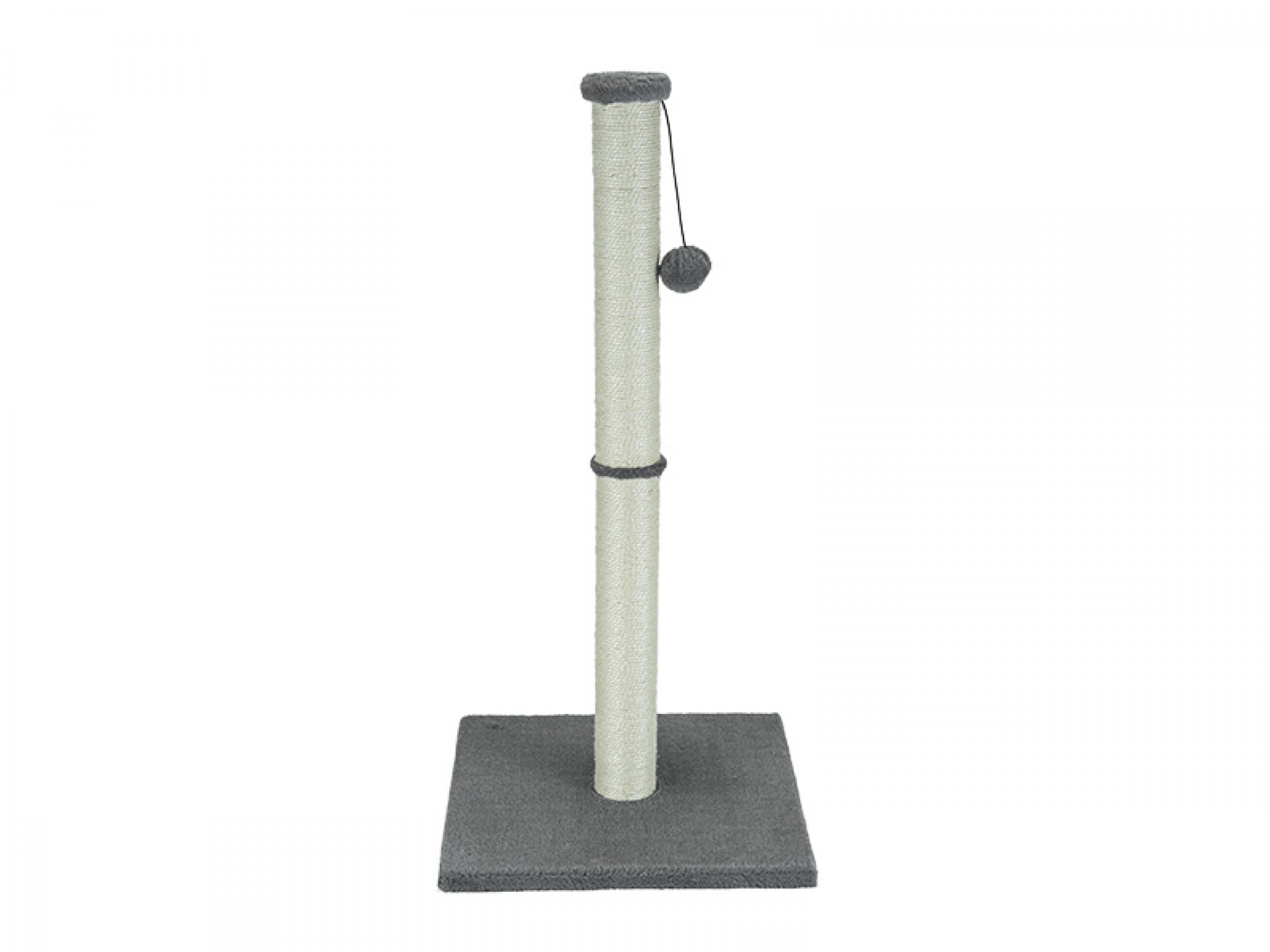 Arranhador Para Gato Poste Com Bola Cinza BEST QUALITY