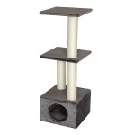 Arranhador Para Gato Multiplataforma Cinza BEST QUALITY