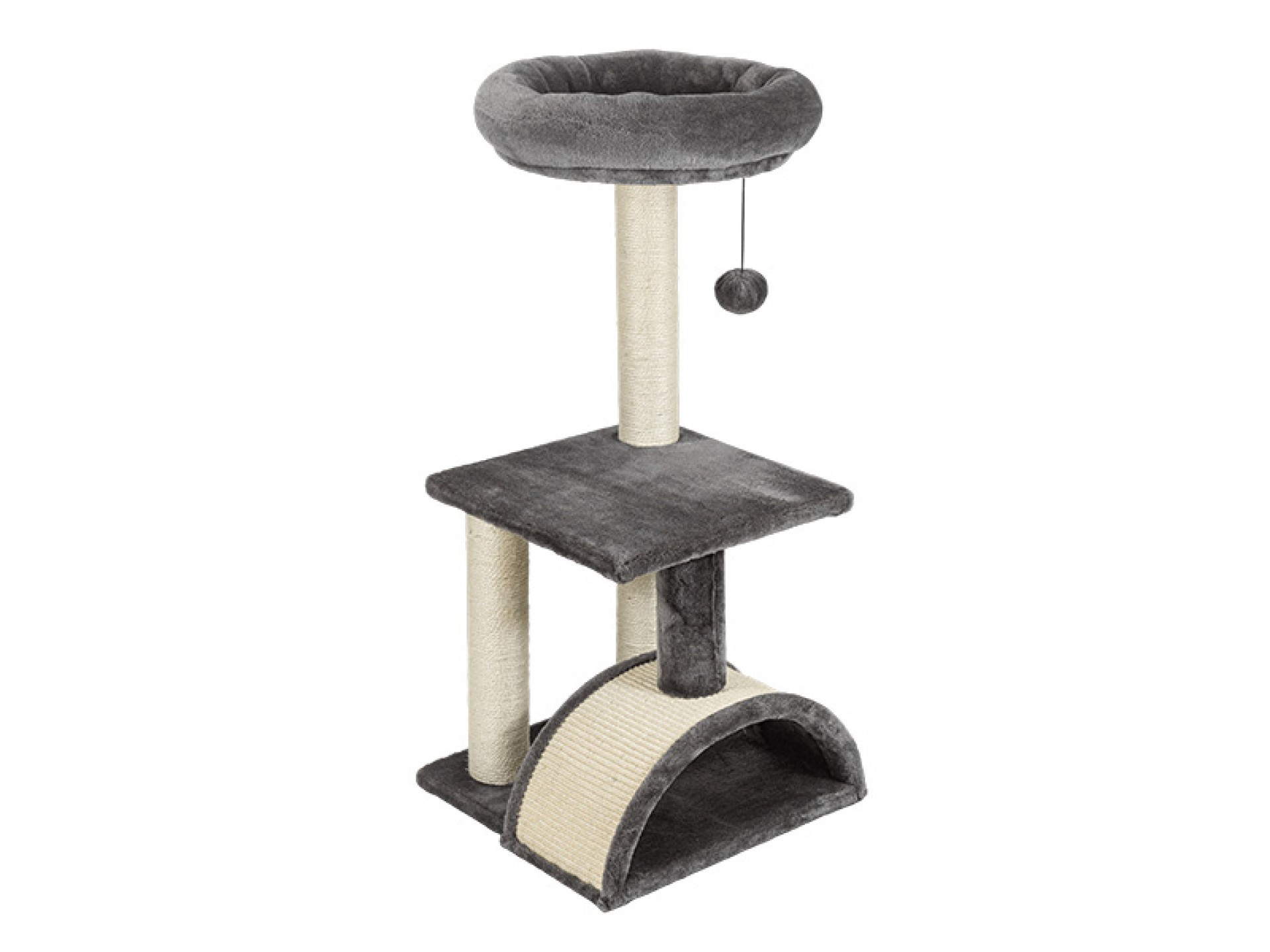 Arranhador Ginásio Para Gato Cinza BEST QUALITY