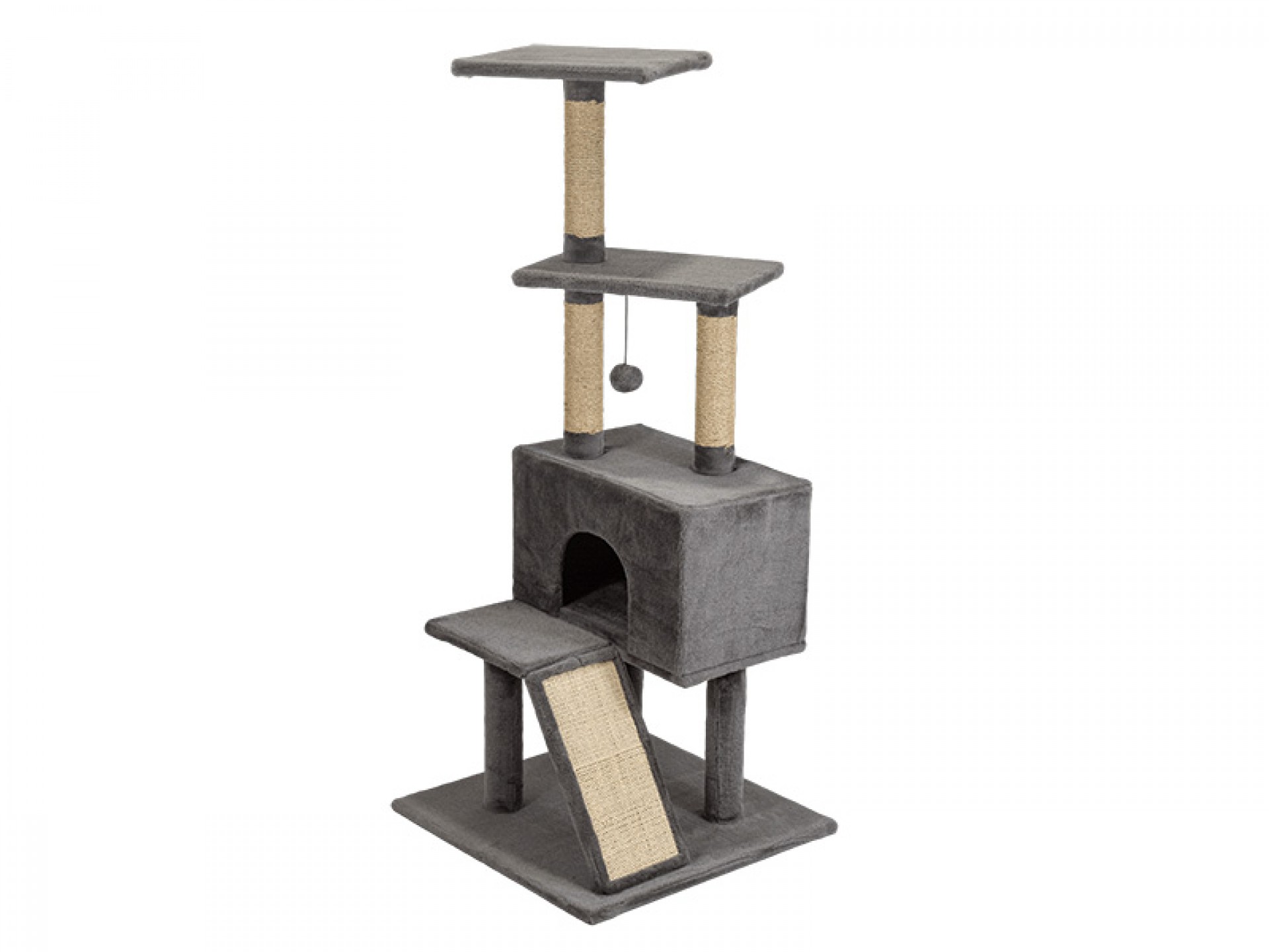 Arranhador Ginásio Para Gato Multi Cinza BEST QUALITY