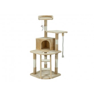 Arranhador Gin�sio Para Gato Mult Com Cama Bege BEST QUALITY