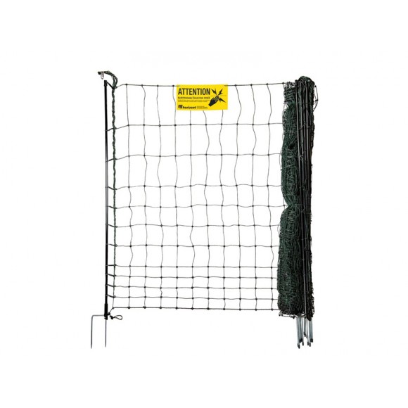 Rede em Fibra de Vidro para aves Ponta Dupla 120cm 25m HORIZ