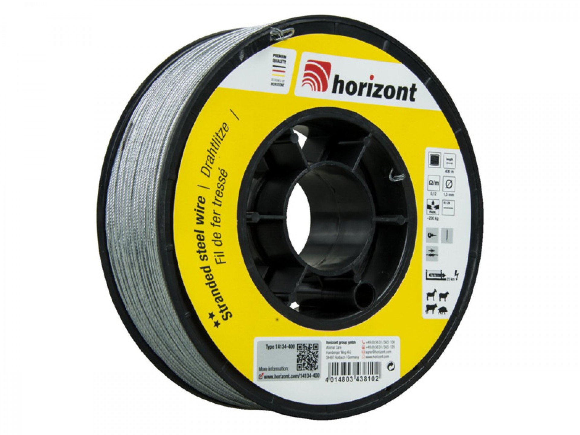 Cabo Aço Galvanizado 1,50mm 400mt HORIZONT