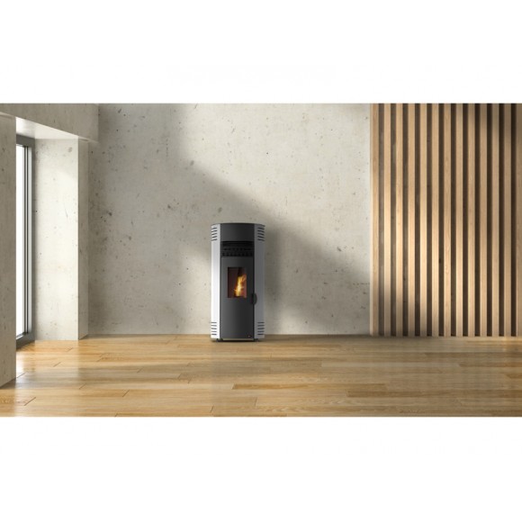 Salamandra a Pellets Indie 8,8KW Branca