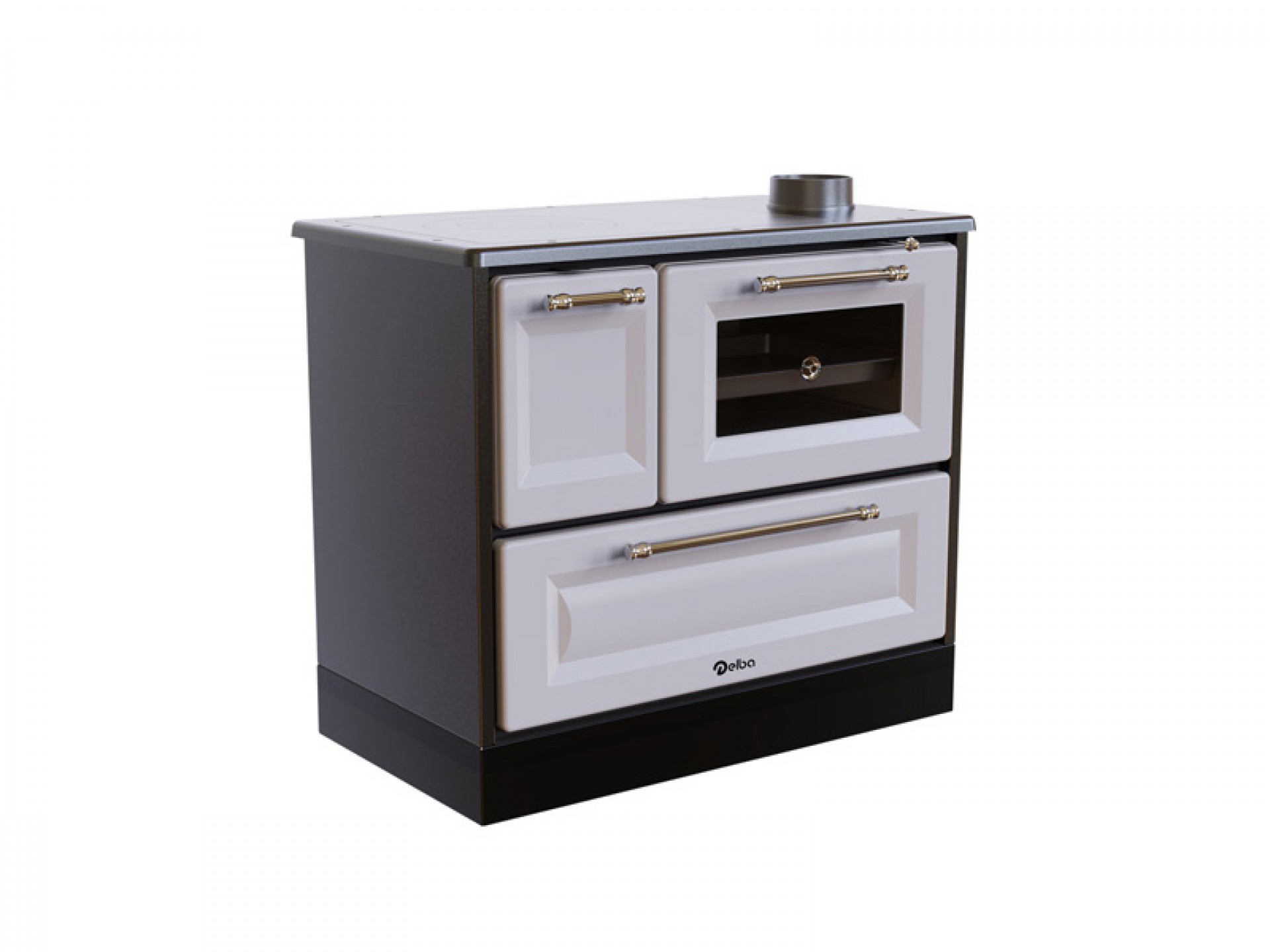 Fogão O Lenha California 7,7Kw Branco