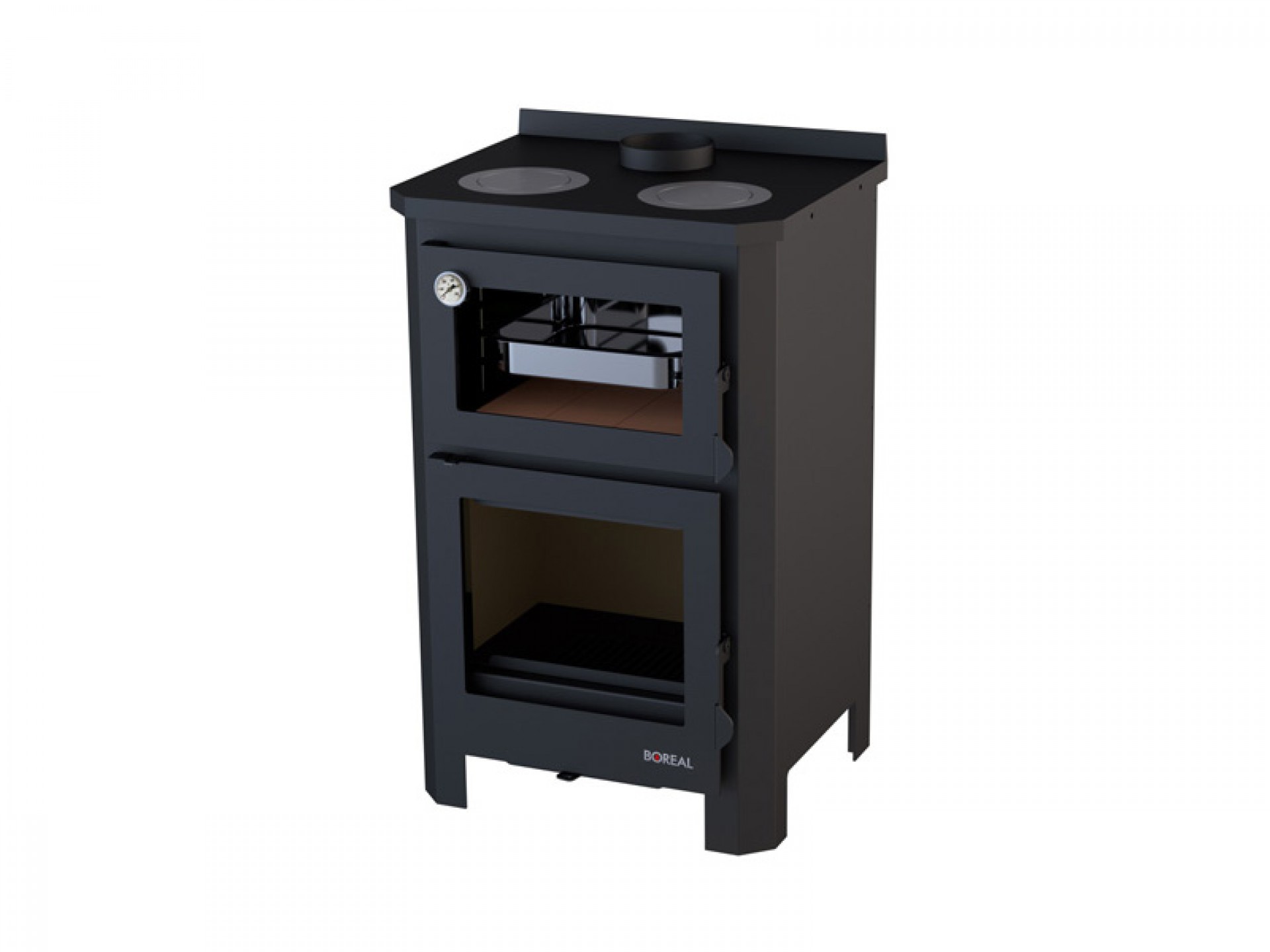 Salamandra Com Forno A Lenha Boreal 14Kw Ech9000