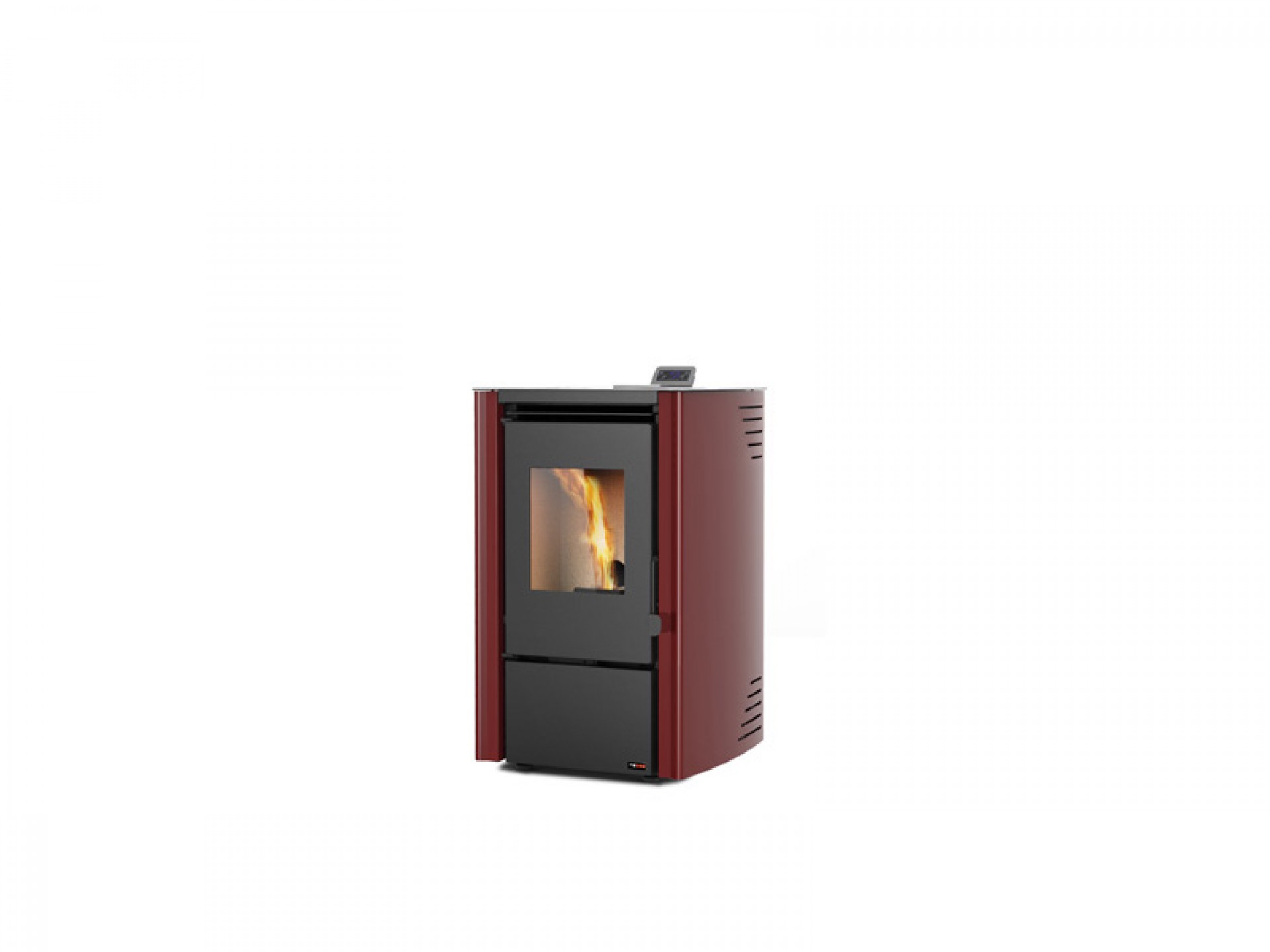 Salamandra Pellets First 6Kw Bordeaux A+ Ecodesign Redpod