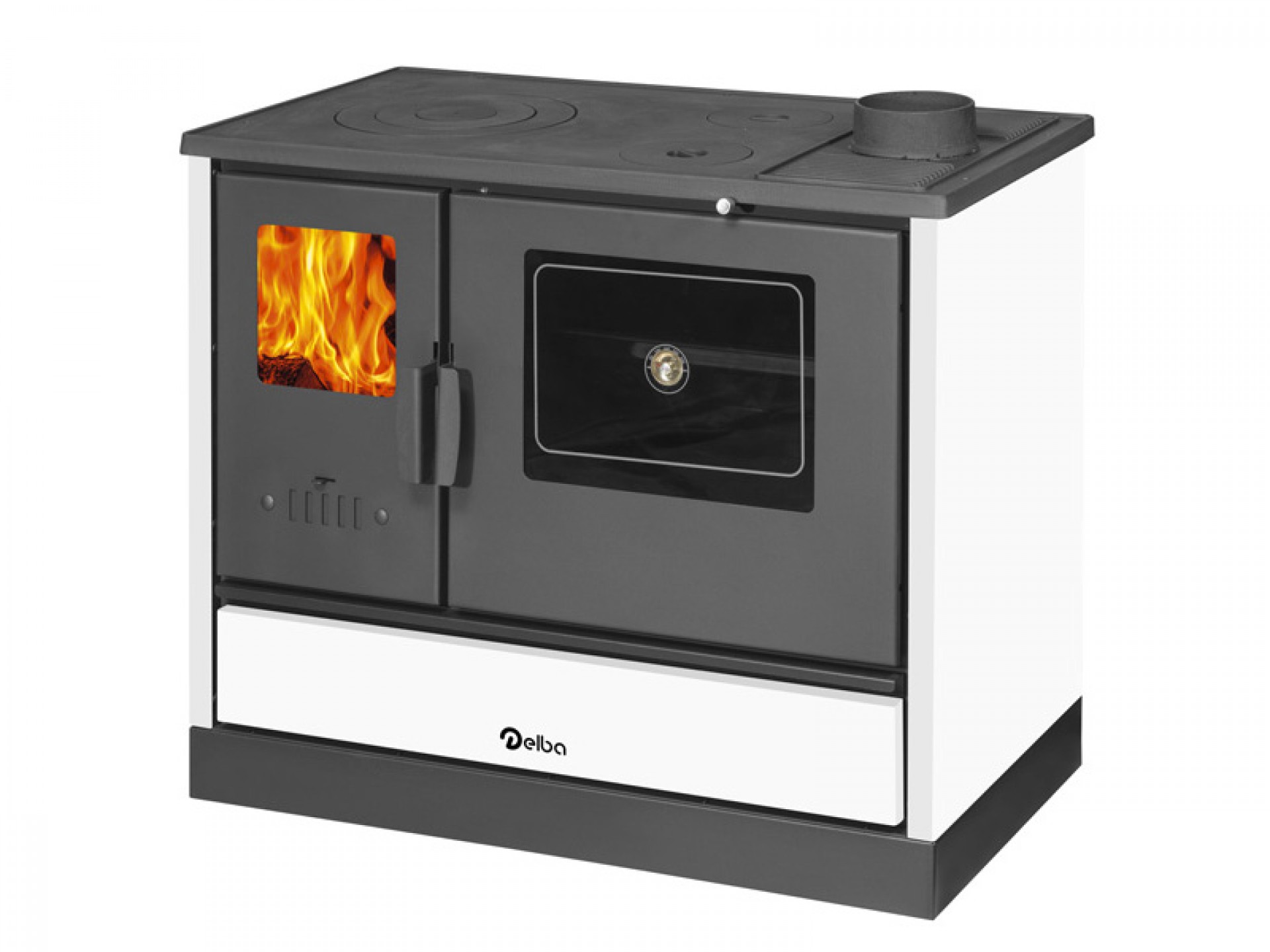 Fogão O Lenha Detroit 7,9Kw Branco