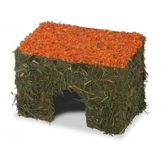 Snack P/Roedores Casa De Feno C/Cenoura 15 CM JR F