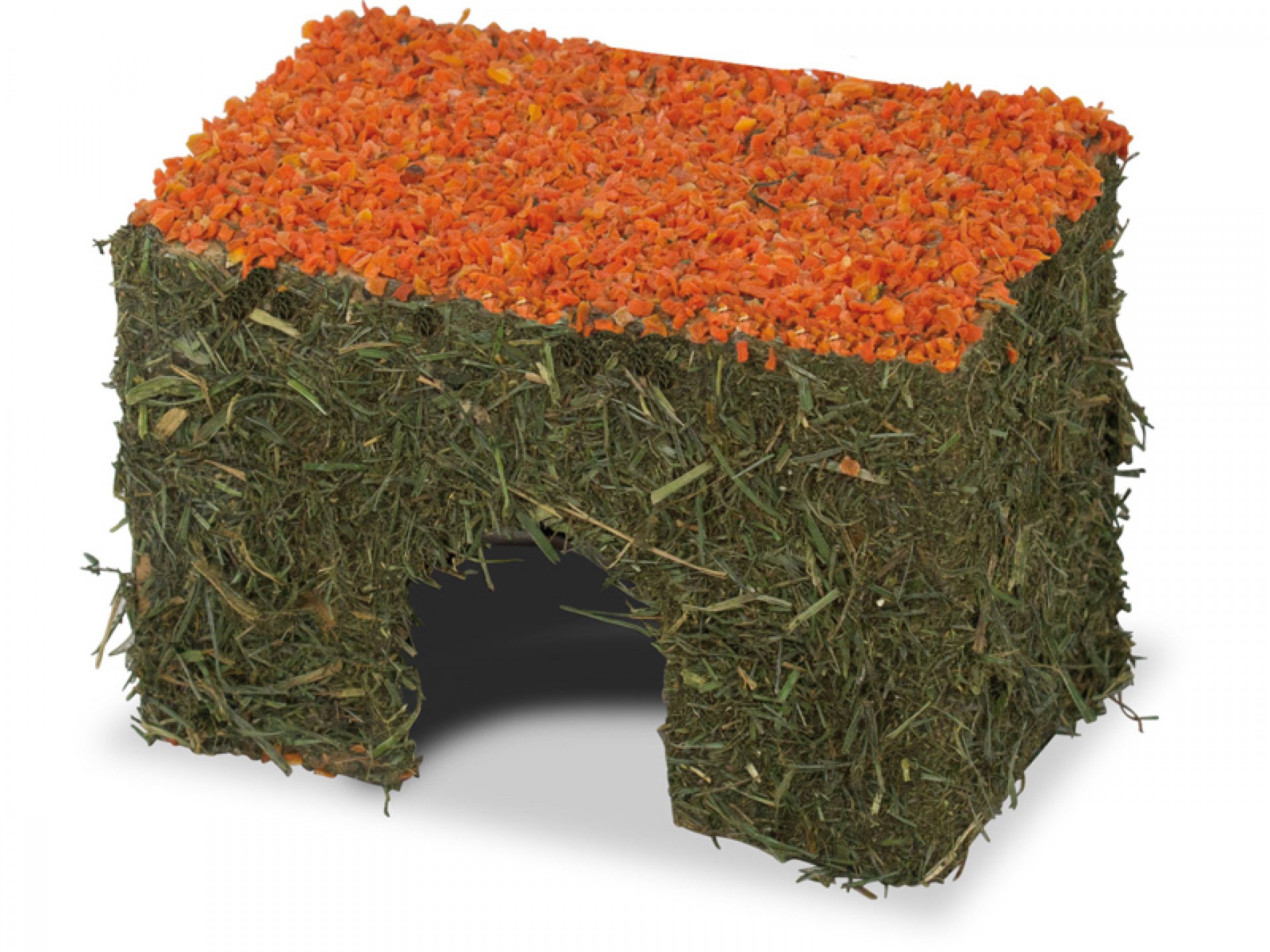 Snack P/Roedores Casa De Feno C/Cenoura 15 CM JR F