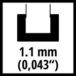 BARRA GUIA SUBSTITUIÇÃO 25CM 1,1MM EINHELL BARRA GUIA SUBSTITUIÇÃO 25CM 1,1MM EINHELL