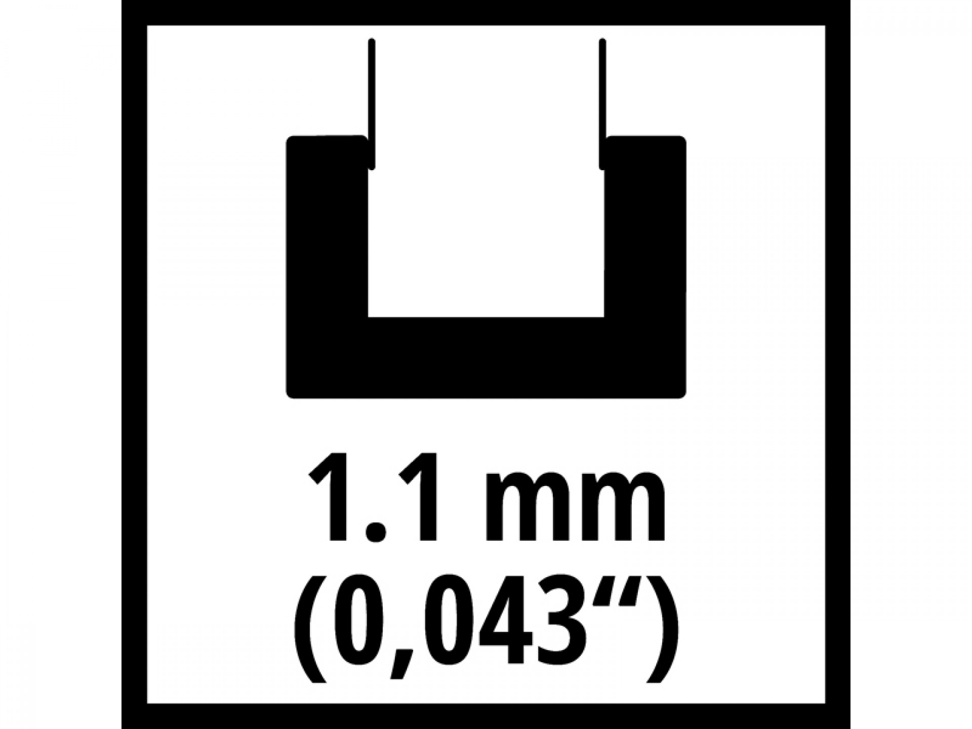 BARRA GUIA SUBSTITUIÇÃO 25CM 1,1MM EINHELL