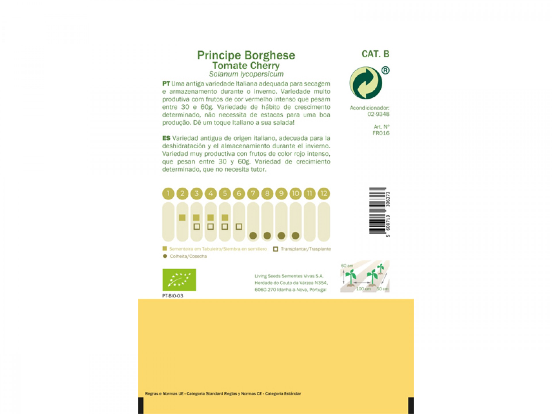 Principe Borghese 0,6 G SEMENTES VIVAS