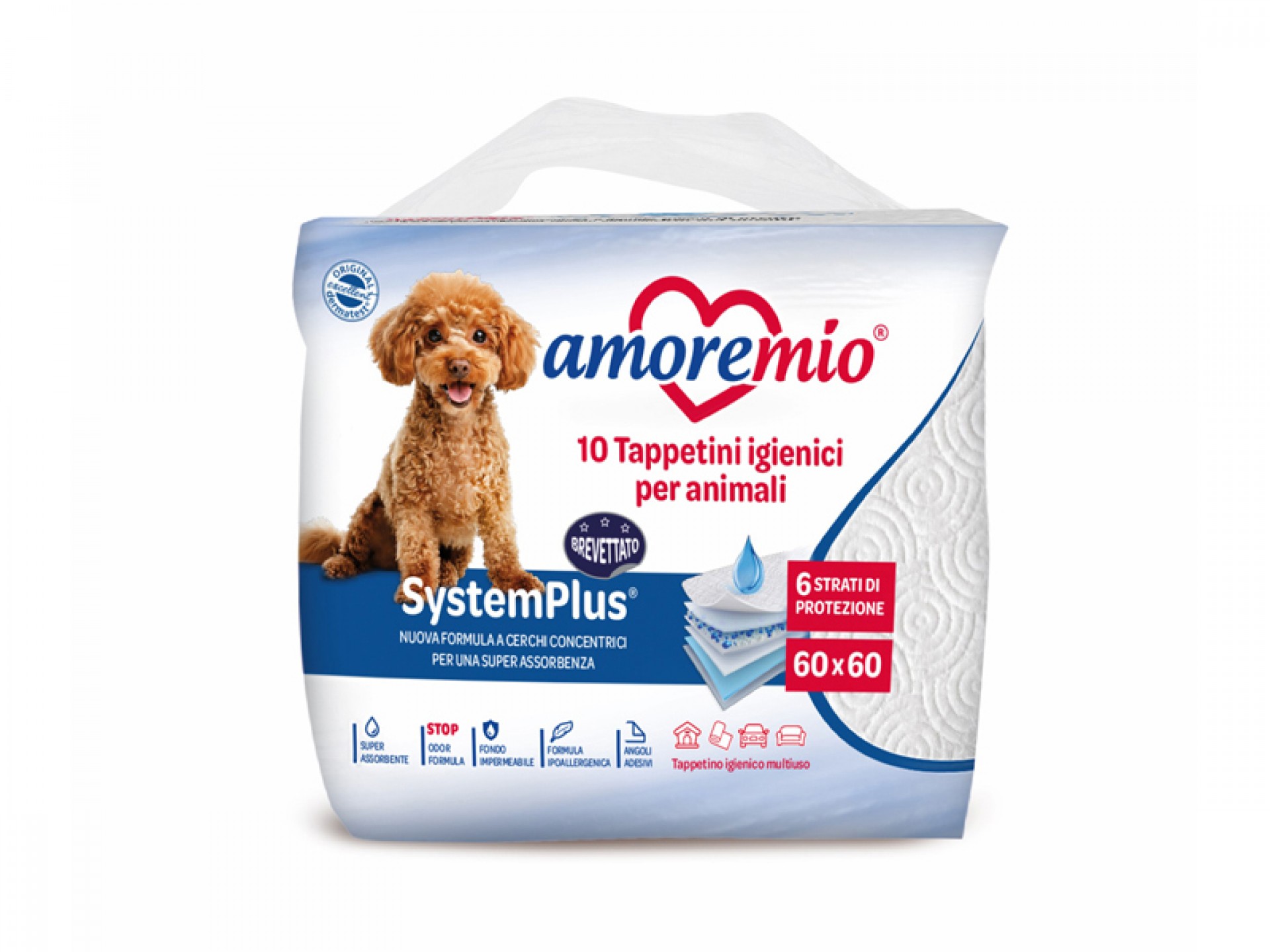 Tapetes Higiénicos 60X60 CM 10 UN AMOREMIO