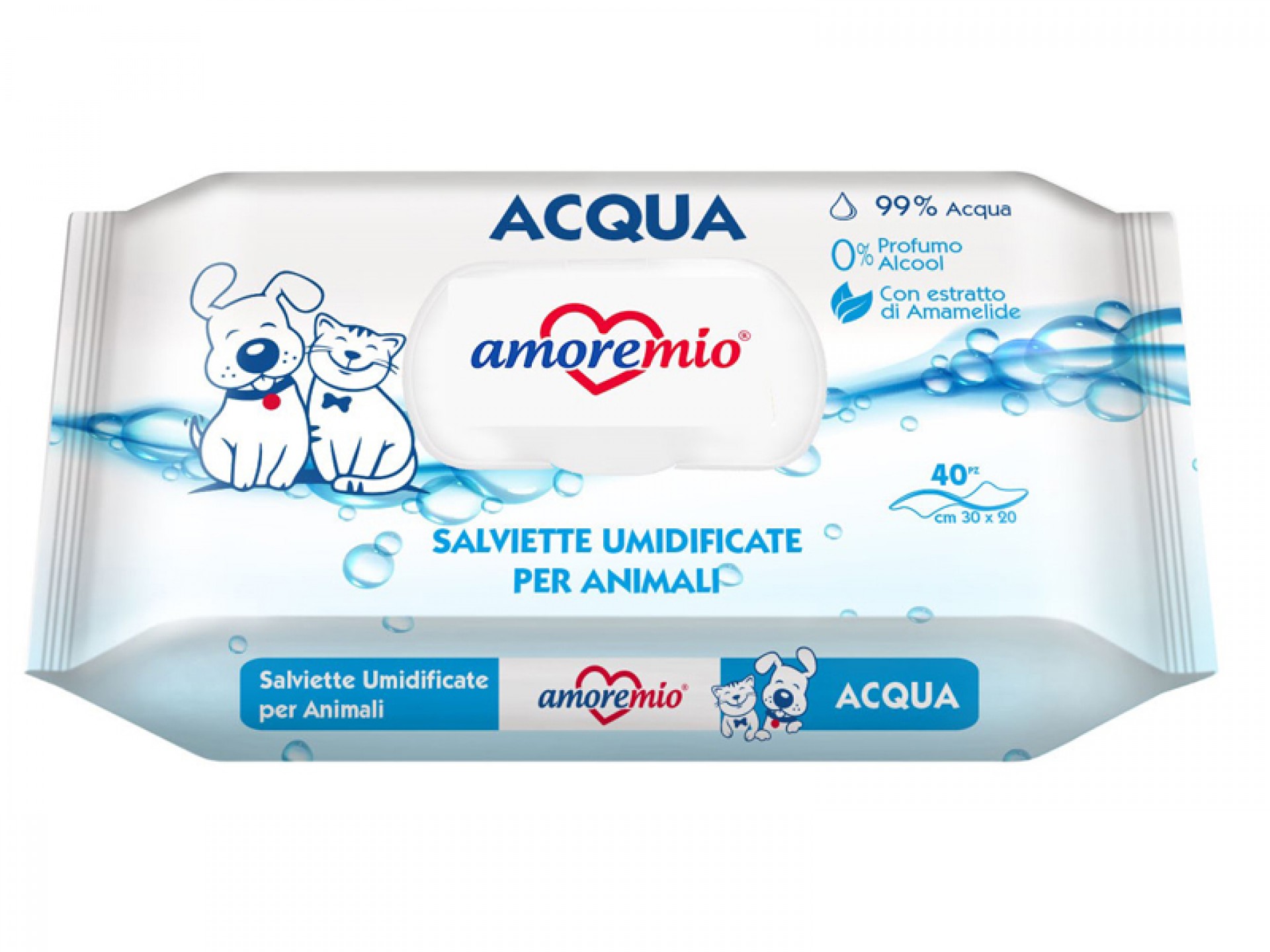 Toalhitas Húmidas Acqua 40 UN AMOREMIO