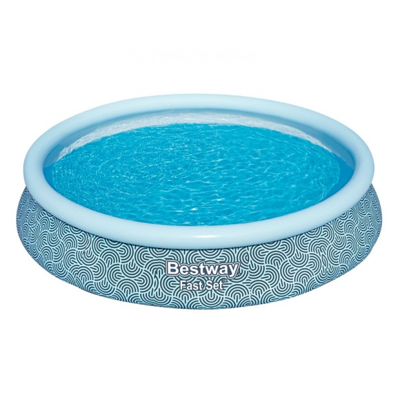 Conjunto De Piscina Redonda FAST SET Azul 457X84CM Bestway Conjunto De Piscina Redonda FAST SET Azul 457X84CM Bestway