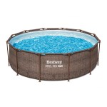 Conj Piscina Redonda Steel Pro Max Cinzenta 366X76CM Bestway Conj Piscina Redonda Steel Pro Max Cinzenta 366X76CM Bestway