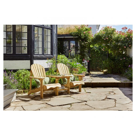 Cadeira De Jardim De Madeira ADIRONDACK 172X95X92CM 2Pessoas
