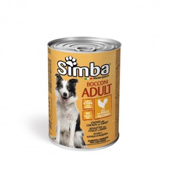 Alimento H�mido C�o Frango Per� 415 G SIMBA