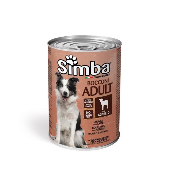 Alimento Húmido Cão Borrego 415 G SIMBA Alimento Húmido Cão Borrego 415 G SIMBA