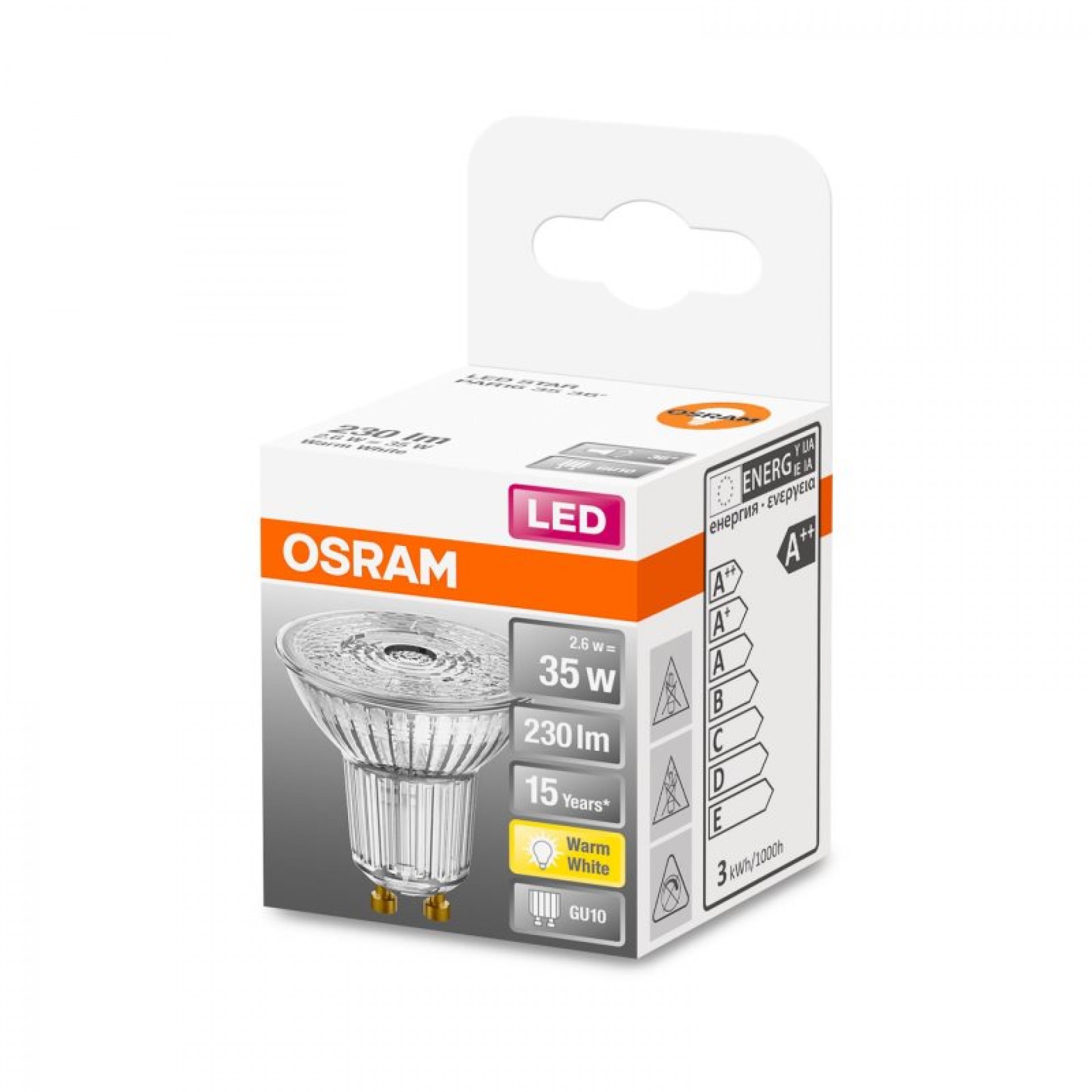 Lamp Led Par16 35 Gu10 Am 2,6W