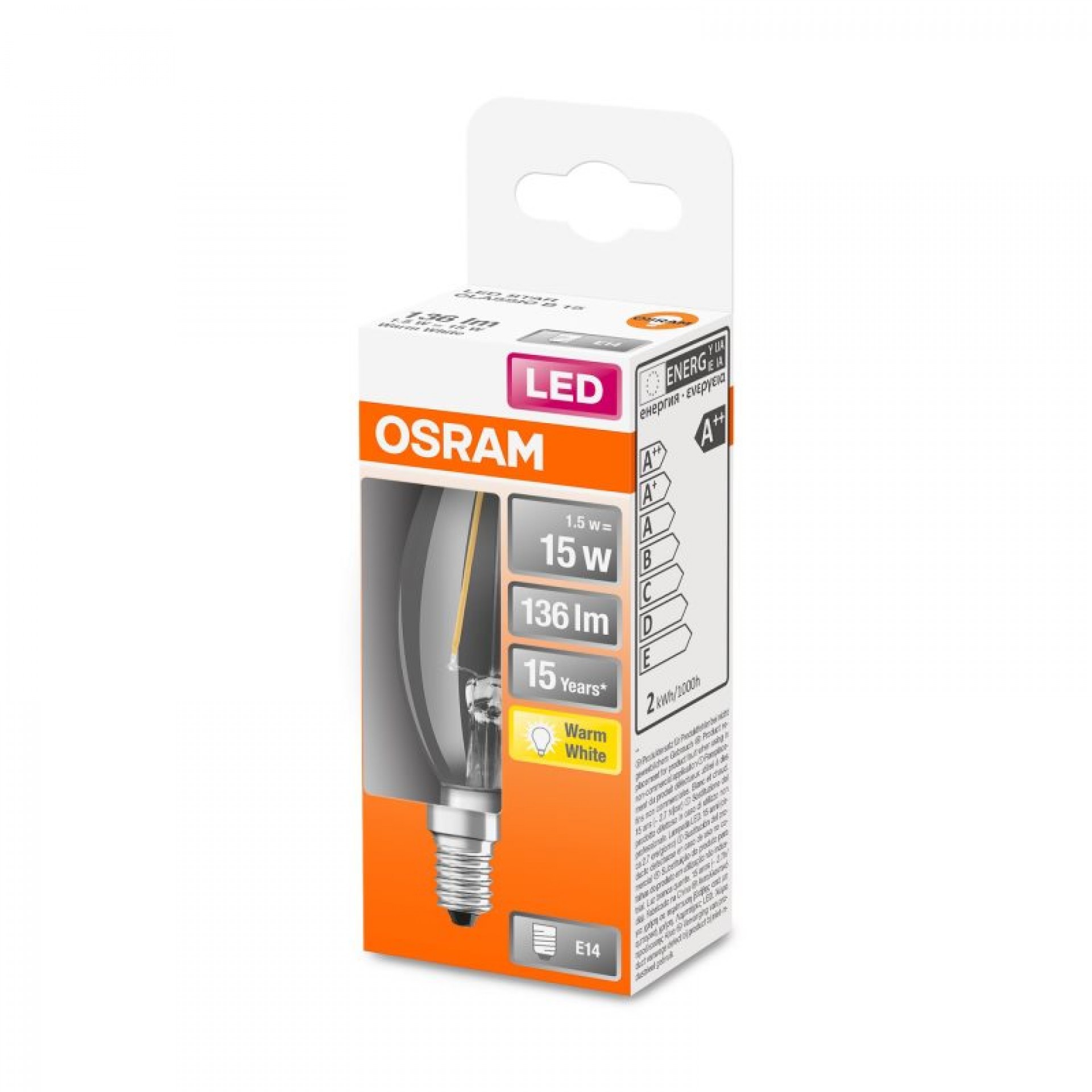 Lamp Led Retro B15 1,3We14 Fil