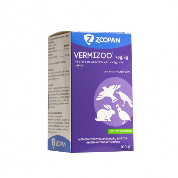 Vermizoo Pó Solúvel 100 G ZOOPAN Vermizoo Pó Solúvel 100 G ZOOPAN
