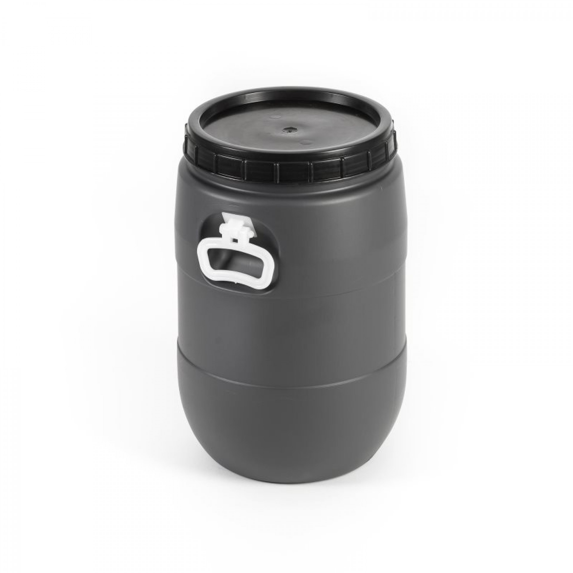 Barrica Cinza Tampa De Rosca Com Asa 30 L