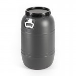 Barrica Cinza Tampa De Rosca Com Asa 65 L Barrica Cinza Tampa De Rosca Com Asa 65 L