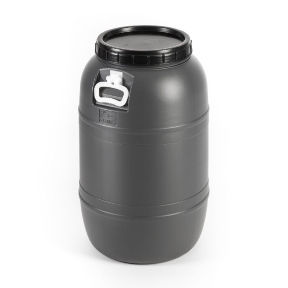 Barrica Cinza Tampa De Rosca Com Asa 65 L Barrica Cinza Tampa De Rosca Com Asa 65 L