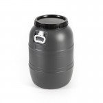 Barrica Cinza Tampa De Rosca Com Asa 55 L Barrica Cinza Tampa De Rosca Com Asa 55 L