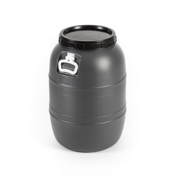 Barrica Cinza Tampa De Rosca Com Asa 55 L Barrica Cinza Tampa De Rosca Com Asa 55 L