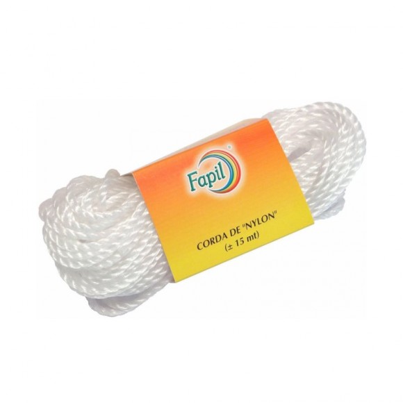 Corda p/ Estendal de Roupa Em Nylon 15Mt 15 Mt Corda p/ Estendal de Roupa Em Nylon 15Mt 15 Mt