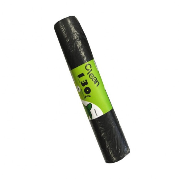 Saco Do Lixo Com Atilho 130 L 10 UN CLEAN Saco Do Lixo Com Atilho 130 L 10 UN CLEAN