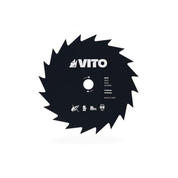 Disco Corta Erva 20 Dentes D255 F25,4 MM VITO Disco Corta Erva 20 Dentes D255 F25,4 MM VITO