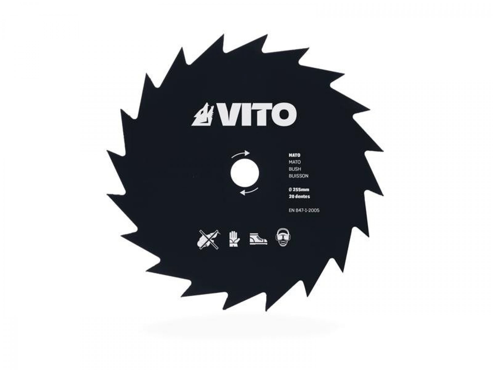 Disco Corta Erva 20 Dentes D255 F25,4 MM VITO