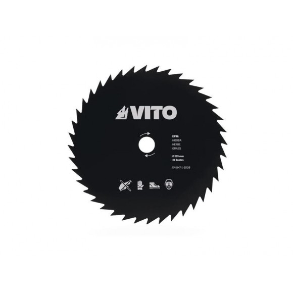 Disco Corta Erva 40 Dentes D255 F25,4 MM VITO Disco Corta Erva 40 Dentes D255 F25,4 MM VITO