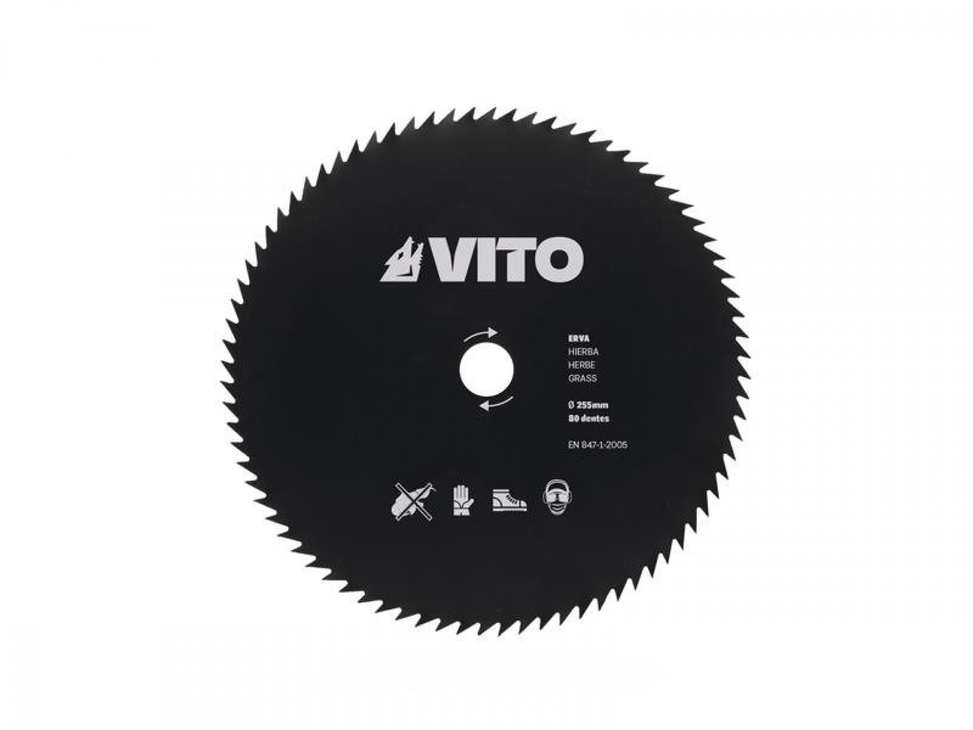 Disco Corta Erva 80 Dentes D255 F25,4 MM VITO