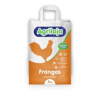 Ra��o Para Frangos Granulado 115 5 KG  AGRILOJA