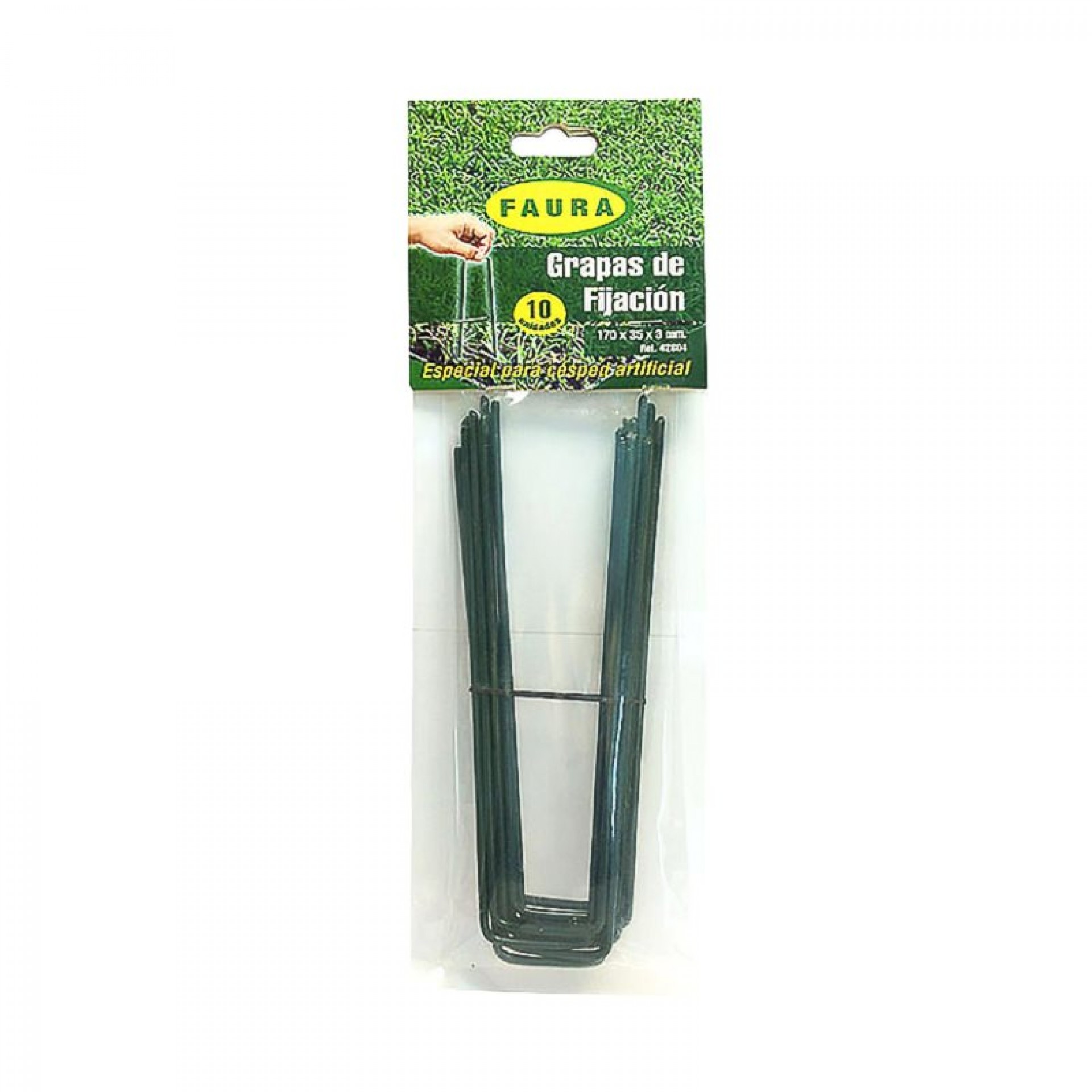 Fi xsol 10 Agrafos De Metal 17X3,5 CM FAURA