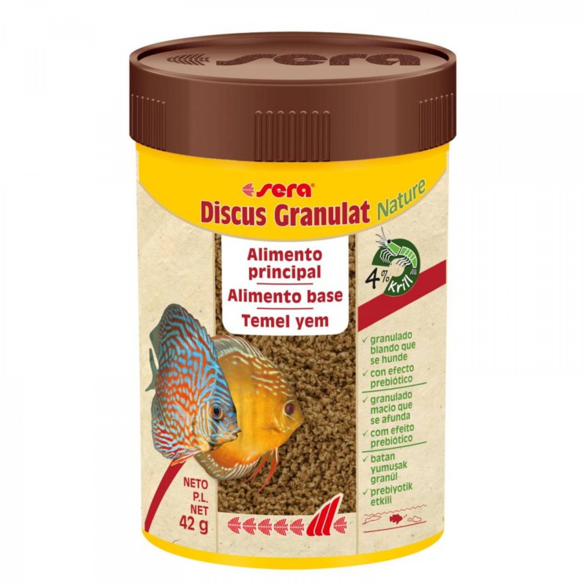 Alimento para Peixe Água Quente Discus SERA 100ML