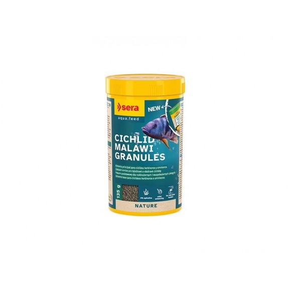 Alimento Ciclideo Malawi Granulado 250 ML SERA Alimento Ciclideo Malawi Granulado 250 ML SERA