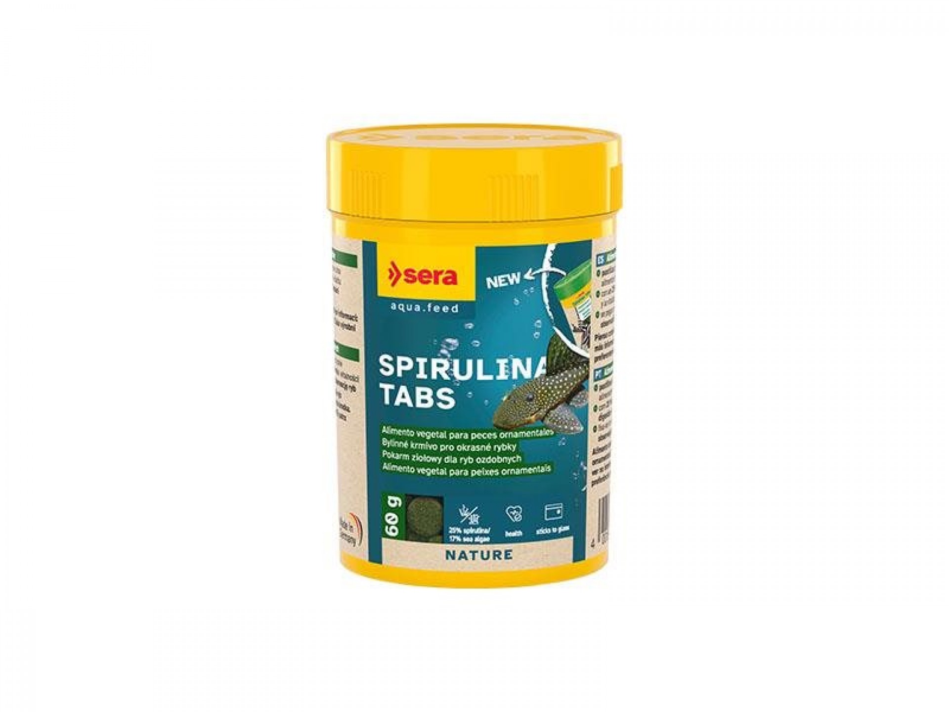 Alimento Peixes Água Quente Spirulina Tabs 100 ML SERA