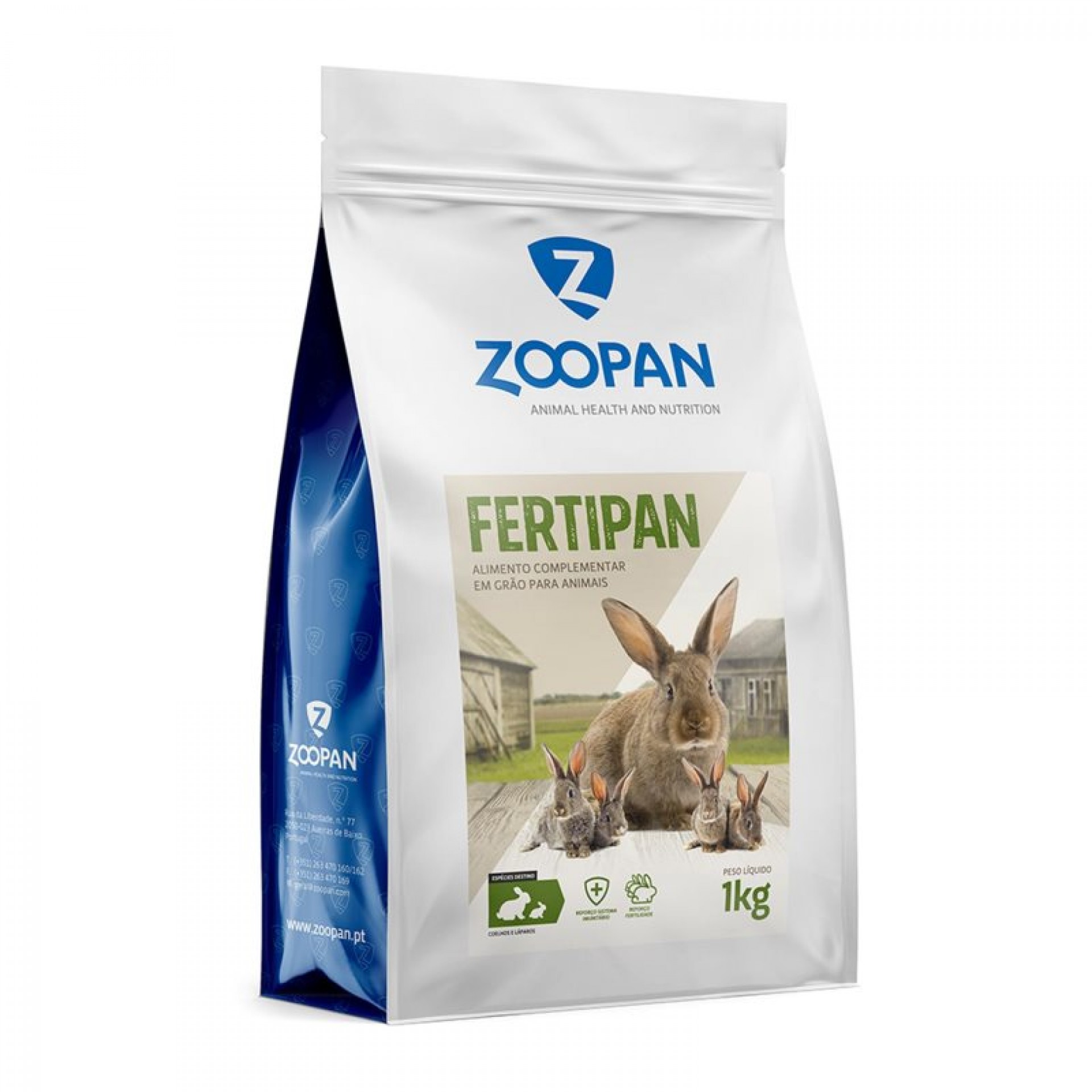 Alimento Complementar Para Coelhos 1 KG ZOOPAN