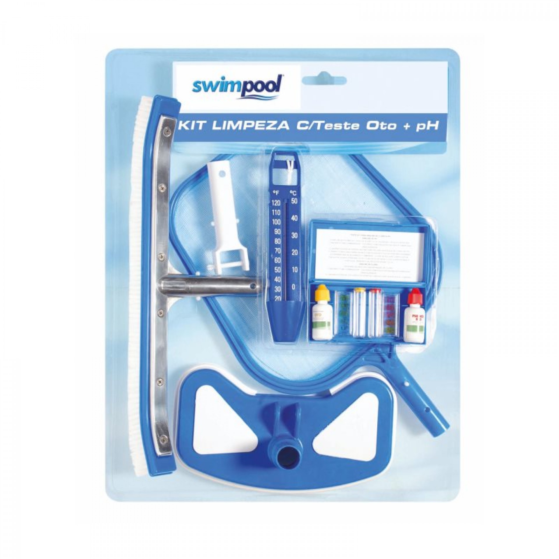 Kit Limpeza+Teste Ph-Cloro SWIMPOOL