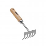 Ancinho 5 Dentes Cabo Curto Inox VITO