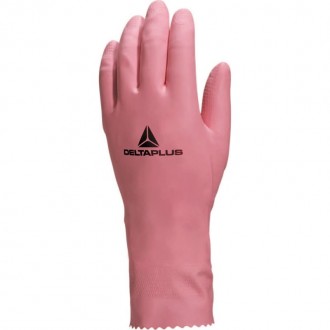 Luva De Limpeza Rosa N7 DELTA PLUS