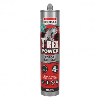 Silicone Cola Forte Power Preta SOUDAL 290ML