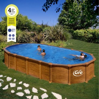 Piscina Imitar Madeira Omega 730X375X132 CM GRE Piscina Imitar Madeira Omega 730X375X132 CM GRE